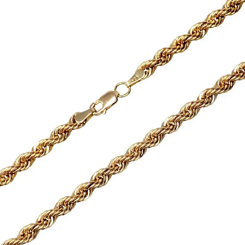 Cordón oro 18k salomónico 60cm. 4mm. [AB4772]