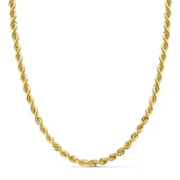 Cordón oro 18k salomónico 60cm. 4mm. [AB4772]