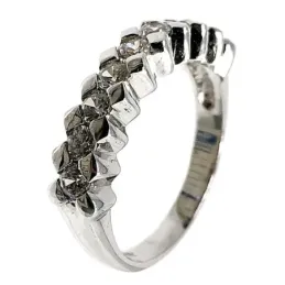 Sortija plata Ley 925m talla 17 circonitas [AB5126]
