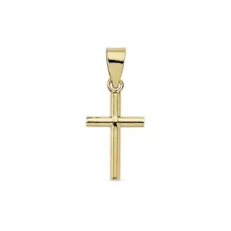 Cruz oro 18k colgante 15mm. liso [AB8804]