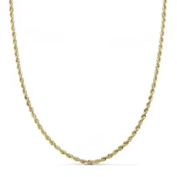 Cordón oro 18k salomónico 50cm. ligero [AB8978]