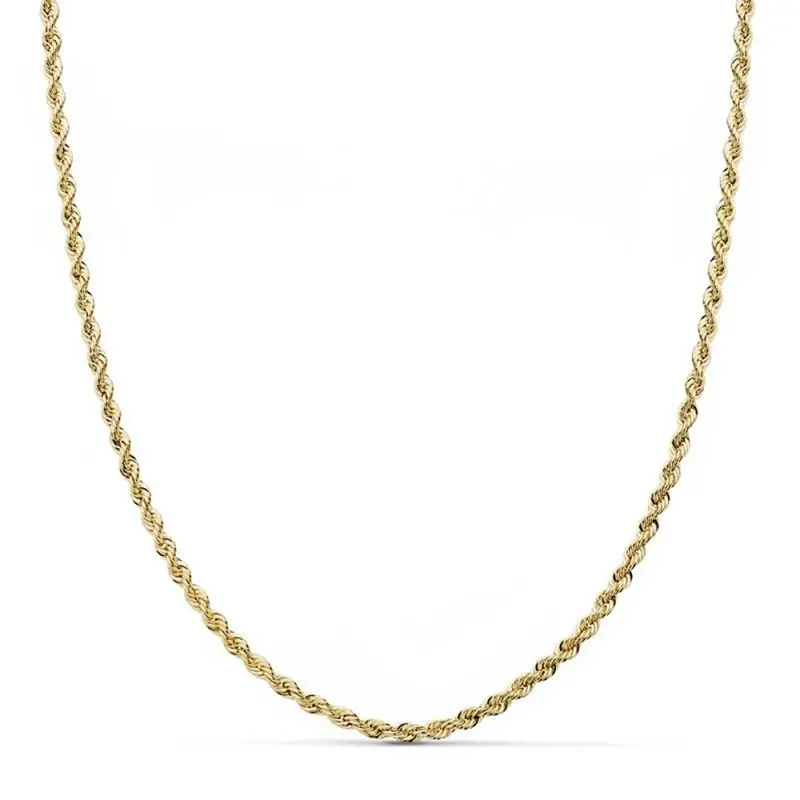 Cordón oro 18k salomónico 50cm. ligero [AB8978]