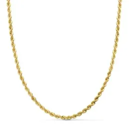 Cordón oro 18k salomónico 60cm. ligero ancho 3mm. [AC0925]