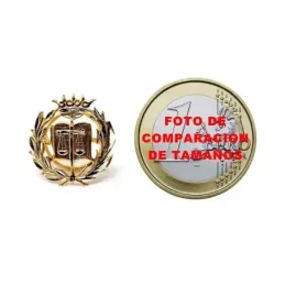 Insignia profesional Derecho oro 18k escudo pin solapa 16.5mm.