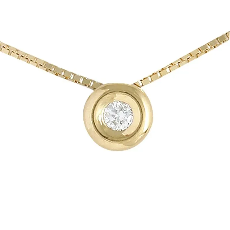 Colgante con Cadena Oro Amarillo 18k modelo Tu Diamante (1 Diamante 2,90mm. 0,10cts.)