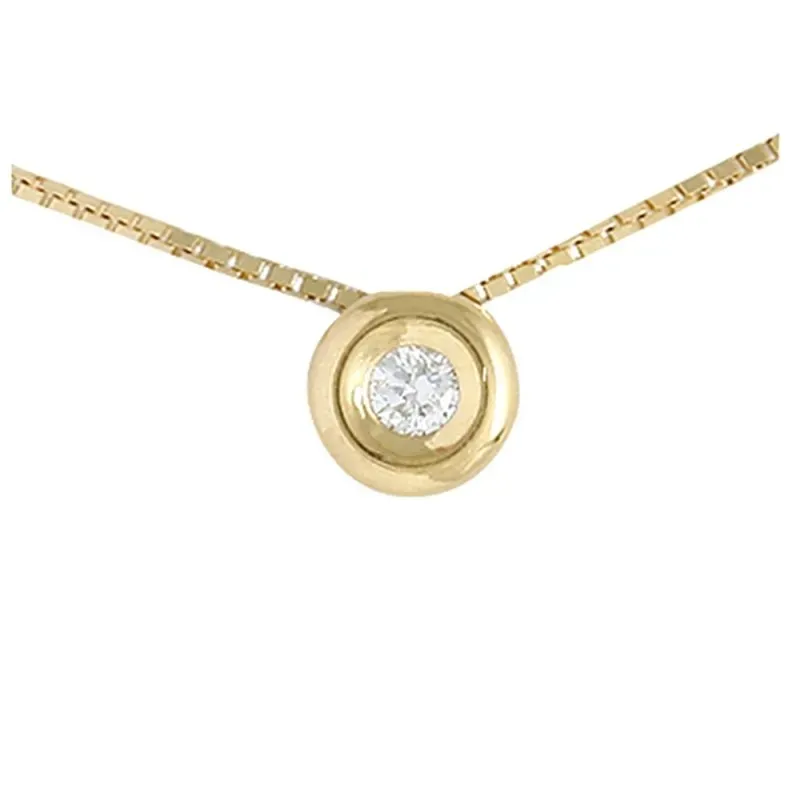 Colgante con Cadena Oro Amarillo 18k modelo Tu Diamante (1 Diamante 2,60mm. 0,07cts)