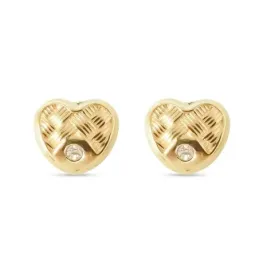 Pendientes Oro Amarillo 18k modelo Tornillería (2 Circonitas de 1,50mm.) Medida: 6x5,5mm.