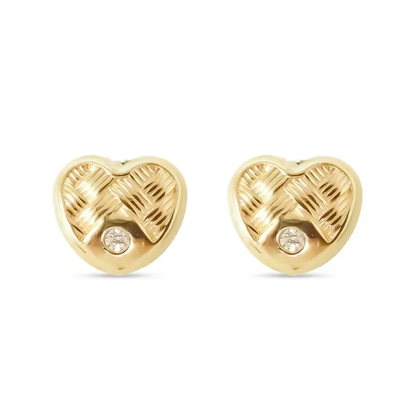 Pendientes Oro Amarillo 18k modelo Tornillería (2 Circonitas de 1,50mm.) Medida: 6x5,5mm.