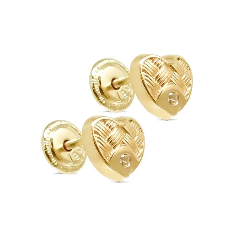 Pendientes Oro Amarillo 18k modelo Tornillería (2 Circonitas de 1,50mm.) Medida: 6x5,5mm.