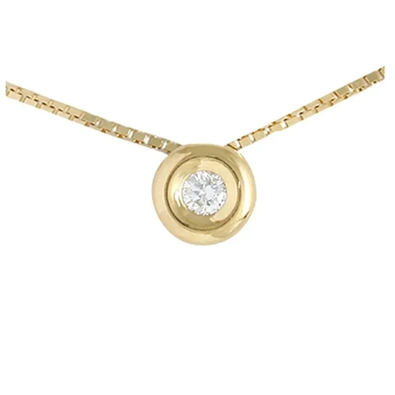 Colgante con Cadena Oro Amarillo 18k modelo Tu Diamante (1 Diamante 2,30mm. 0,05cts.)