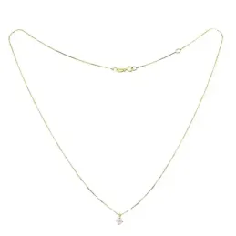 Colgante con cadena Oro amarillo 18k modelo Garritas (1 Diamante 3,25mm. 0,14cts.) Colgante:3,25mm.