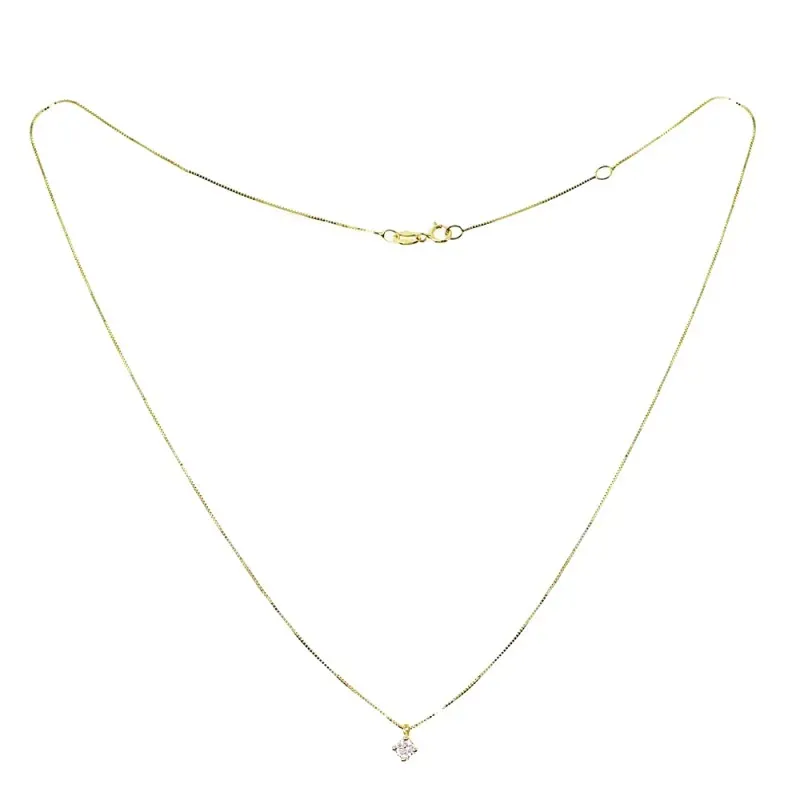 Colgante con cadena Oro amarillo 18k modelo Garritas (1 Diamante 3,25mm. 0,14cts.) Colgante:3,25mm.