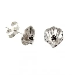 Pendientes plata Ley 925m concha 8mm. centro detalle circonita cierre presión