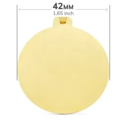 Medalla oro 18k Virgen del Carmen 42mm. detalles tallados cerco