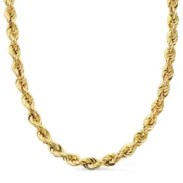 Cordón cadena oro 18k hombre 60 cm. salomónico ligero