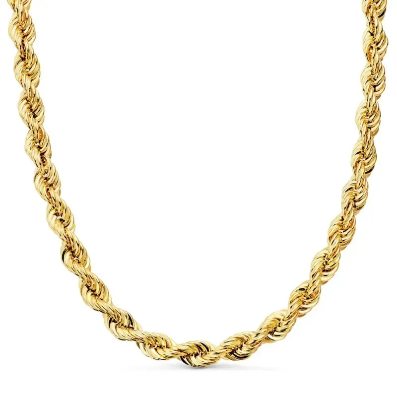Cordón cadena oro 18k hombre 60 cm. salomónico ligero