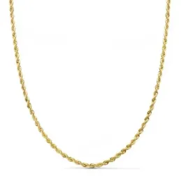 Cordón cadena oro 18k salomónico 60 cm. ligero 2 mm.