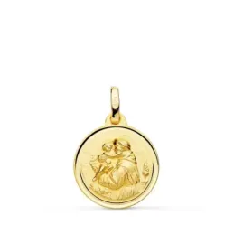 San Antonio medalla oro 18k unisex 16 mm. bisel