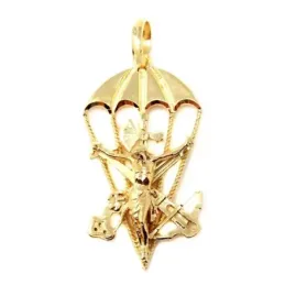 Cristo de la Legión Brigada de Paracaidistas colgante oro 18k unisex