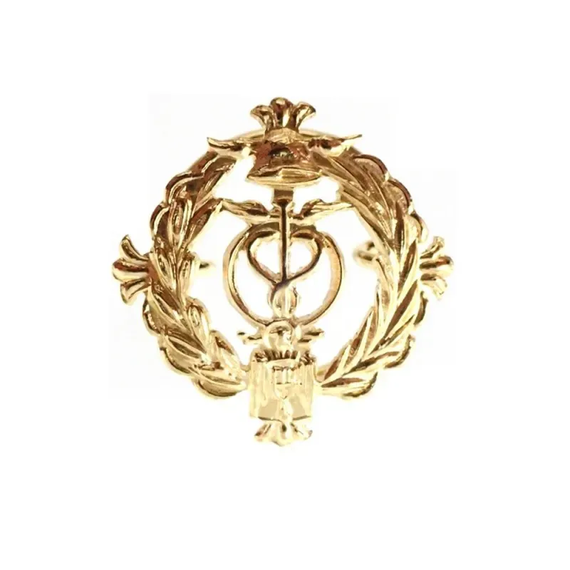 Insignia profesional Agente Comercial oro 18k escudo solapero 16mm.
