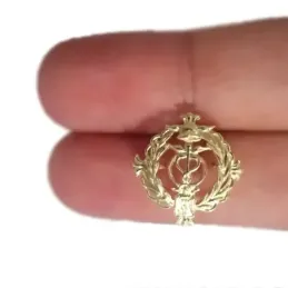 Insignia profesional Agente Comercial oro 18k escudo solapero 16mm.