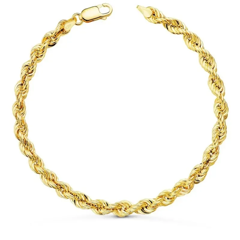 Pulsera Cordón Salomónico 20 cm. Oro 18k