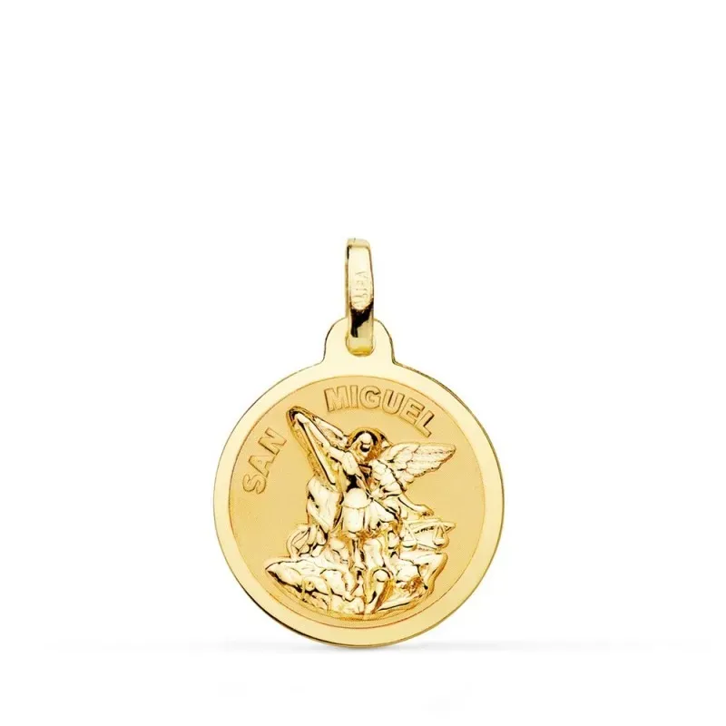 San Miguel Medalla Oro 18k unisex 18 mm. brillo mate