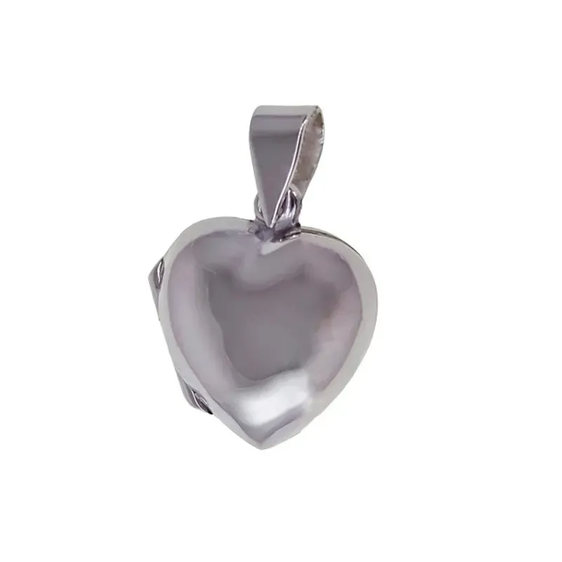 Colgante Plata Ley 925m mujer guardapelo 20 mm. forma corazón