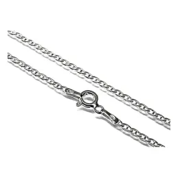 Cadena plata ley 925m lisa 45cm. marina 0.50mm. [AB0395]