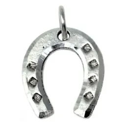 Colgante plata Ley 925m herradura suerte salud [AB4912]