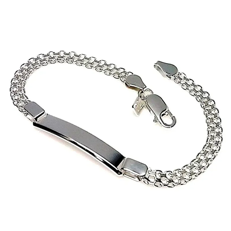 Esclava plata ley 925m lisa bismark [AB0508GR]