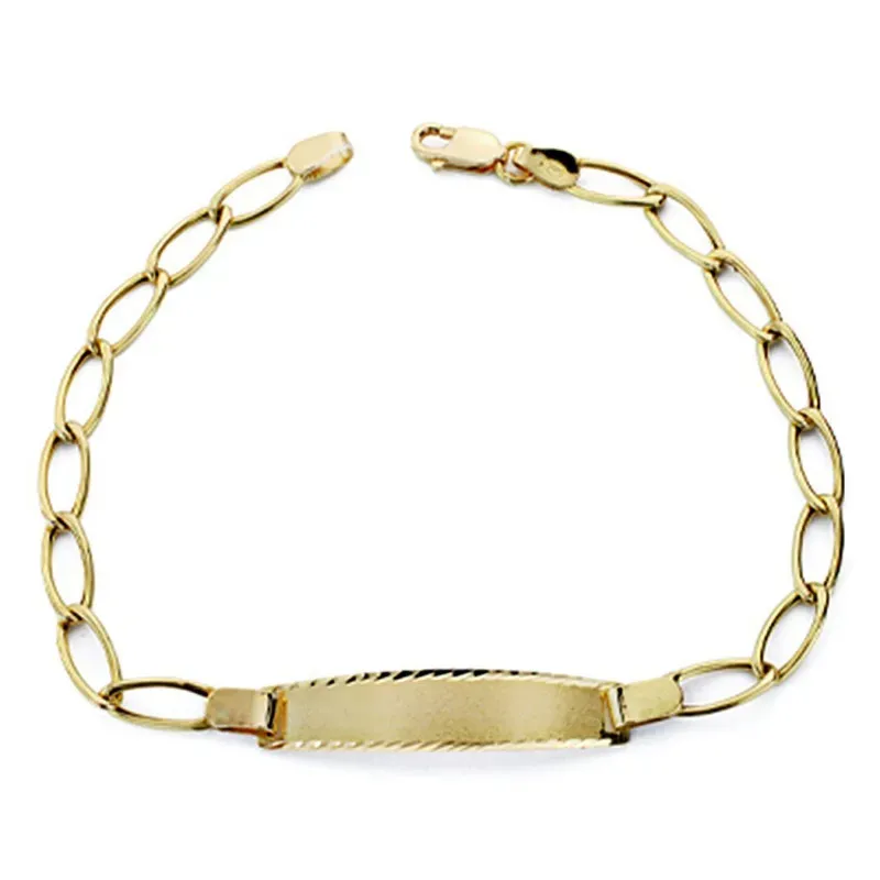 Esclava oro 18k bilbao 17cm. cierre mosquetón [7756]