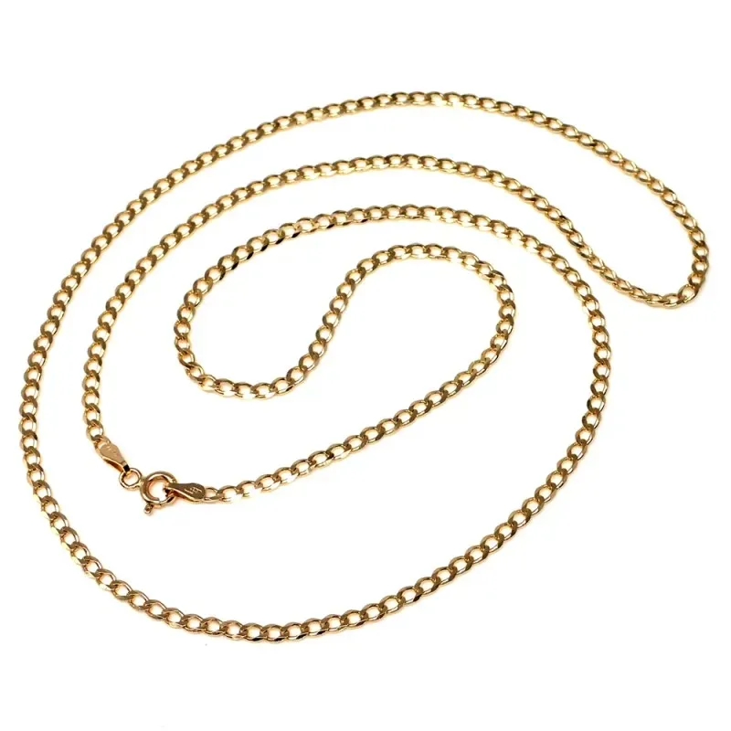 Cadena oro 18k barbada 60 cm maciza 2,5 mm 7.75 gr. [9633]