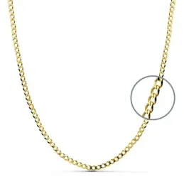 Cadena oro 18k barbada 60 cm maciza 2,5 mm 7.75 gr. [9633]