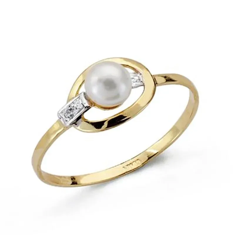 Sortija oro 18k comunión perla [AA0505]