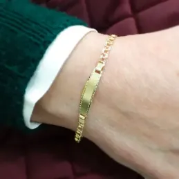 Esclava oro 18k húngara 18cm. [AA0527]