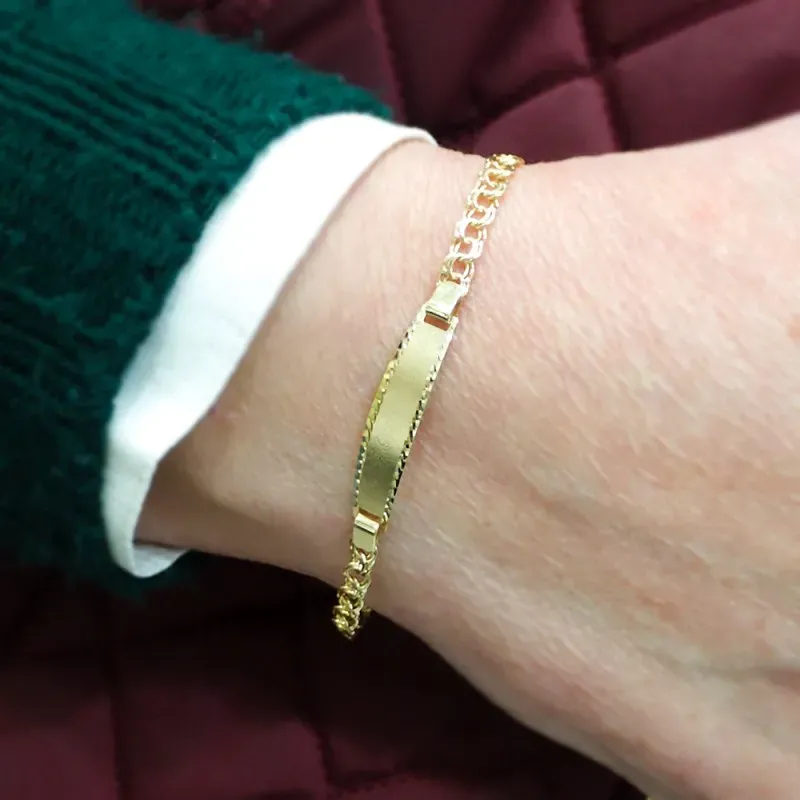 Esclava oro 18k húngara 18cm. [AA0527]