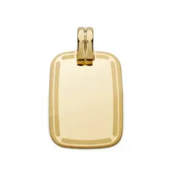 Colgante chapa oro 18k marco 24mm. [AA0536]