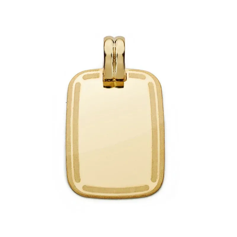 Colgante chapa oro 18k marco 24mm. [AA0536]