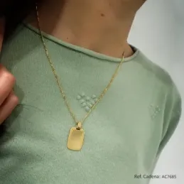 Colgante chapa oro 18k marco 24mm. [AA0536]