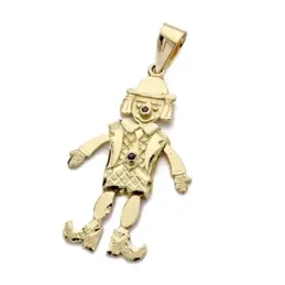 Colgante payaso oro 18k articulado 35mm. [AA0674]