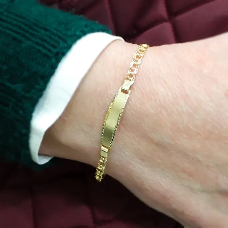 Esclava oro 18k húngara 18cm. [AA0527]