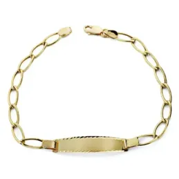 Esclava oro 18k bilbao 17cm. cierre mosquetón [7756]