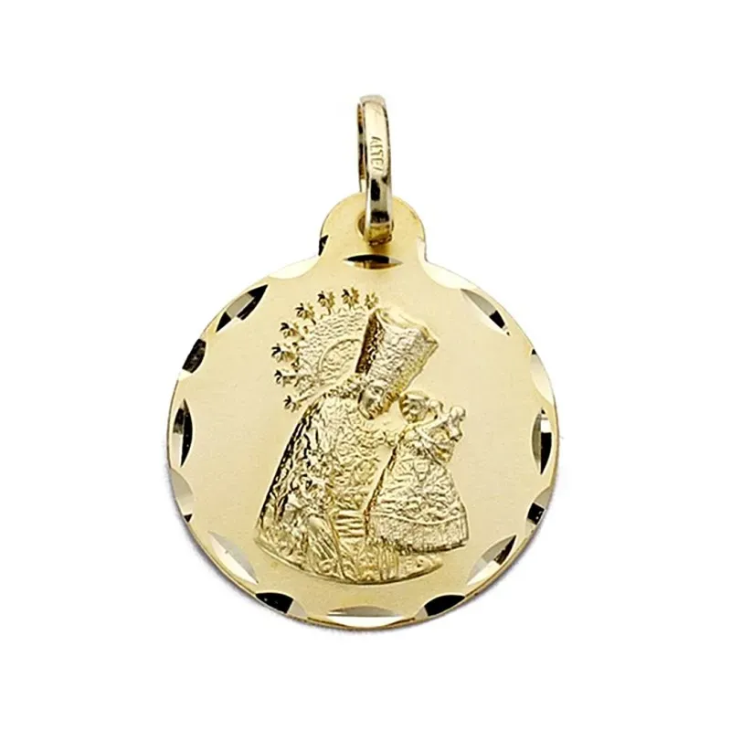 Medalla oro 18k Virgen Desamparados 20mm. [7749]