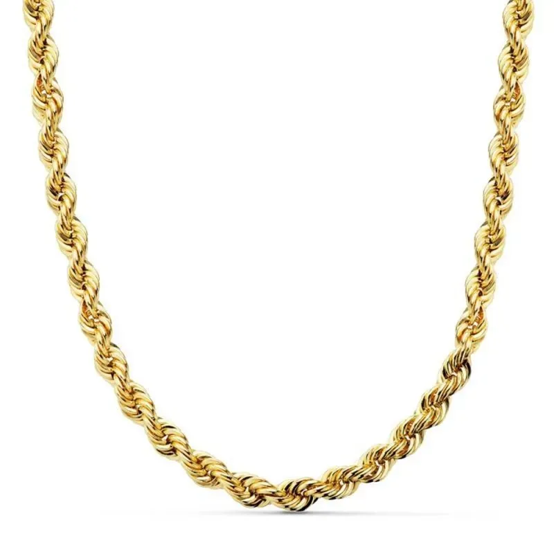 Cordón cadena oro 18k salomónico 60cm. ligero 5.5mm. [AA1577]