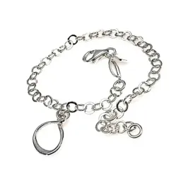 Pulsera plata ley 925m lisa  [AB0039]