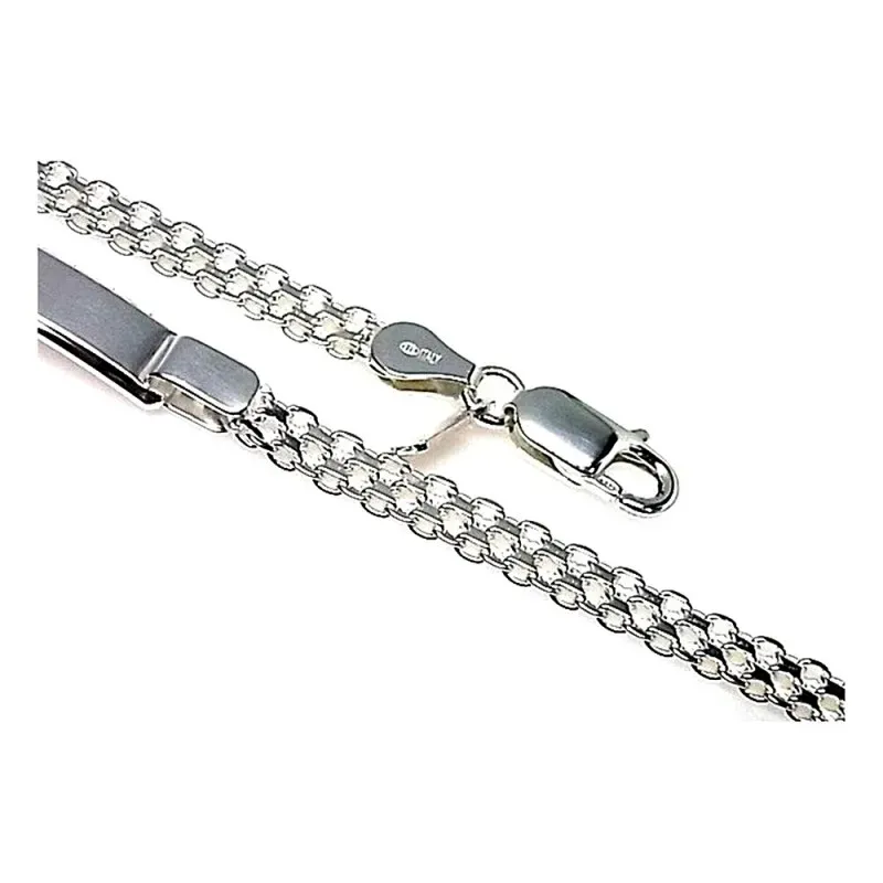 Esclava plata ley 925m lisa bismark [AB0508]