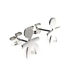 Pendientes plata ley 925m niño 10mm. [AB0633]
