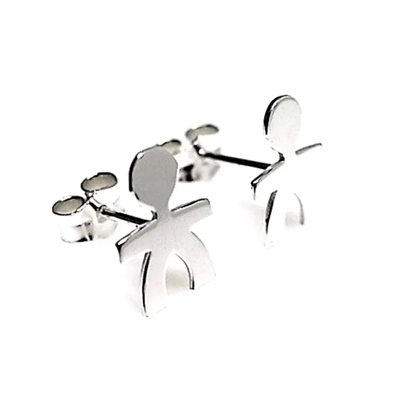Pendientes plata ley 925m niño 10mm. [AB0633]