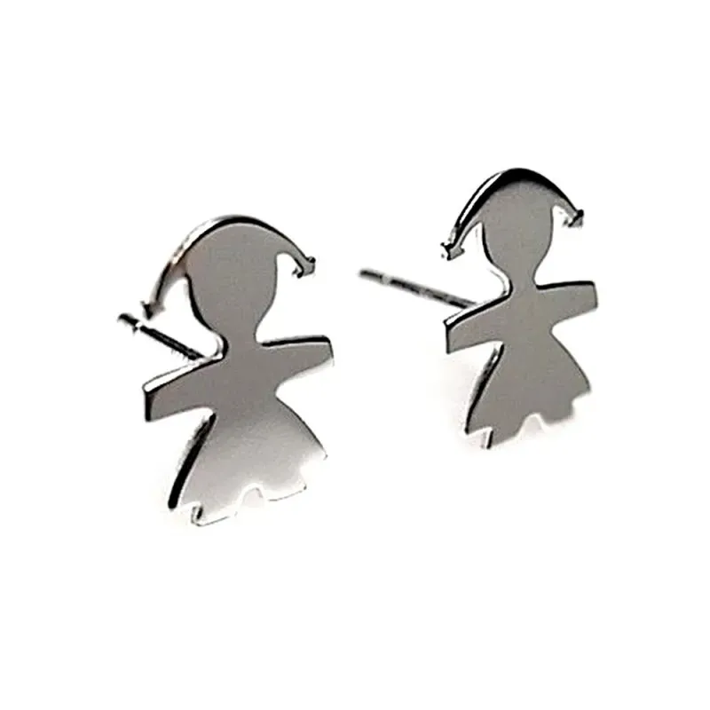 Pendientes plata ley 925m niña 10mm. [AB0634]